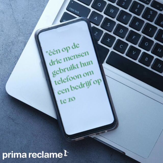 📱 Wist je dat één op de drie mensen hun telefoon gebruikt om een bedrijf op te zoeken? 🤔 Zorg ervoor dat jouw merk online opvalt met een krachtige en professionele uitstraling! Bij Prima Reclame helpen we je om altijd zichtbaar én onweerstaanbaar te zijn. ✨

#seotips #websitedesign #marketingdigital